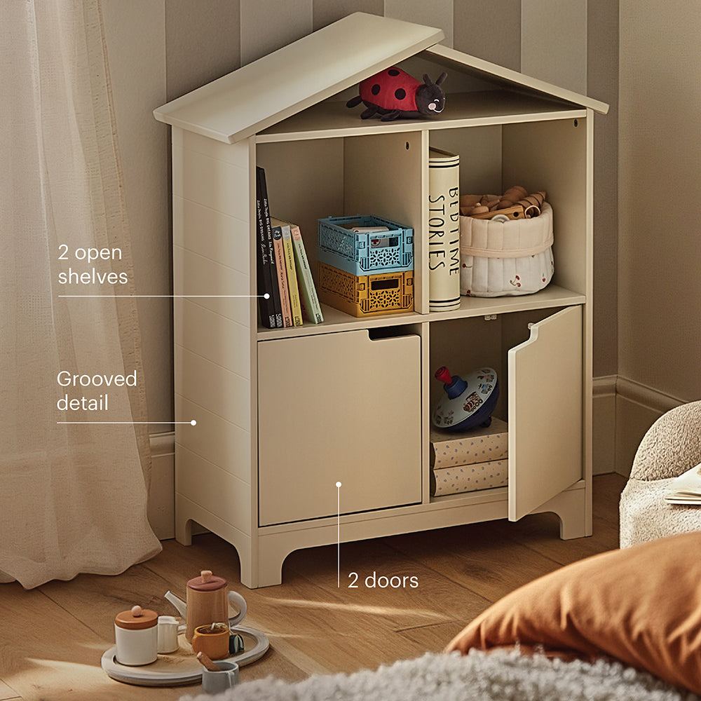 Play House Bookcase - Pebble