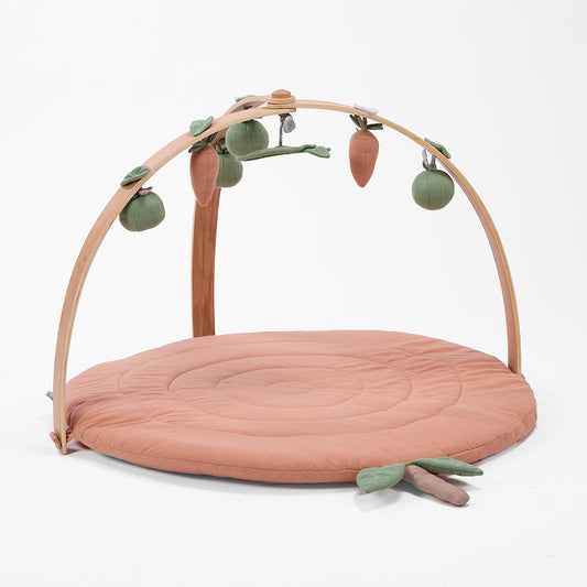Luxury Wood & Muslin Play Gym