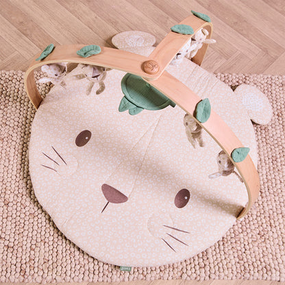 Luxury Wood & Muslin Play Gym