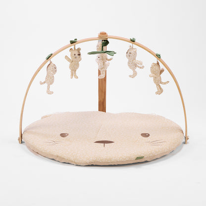 Luxury Wood & Muslin Play Gym