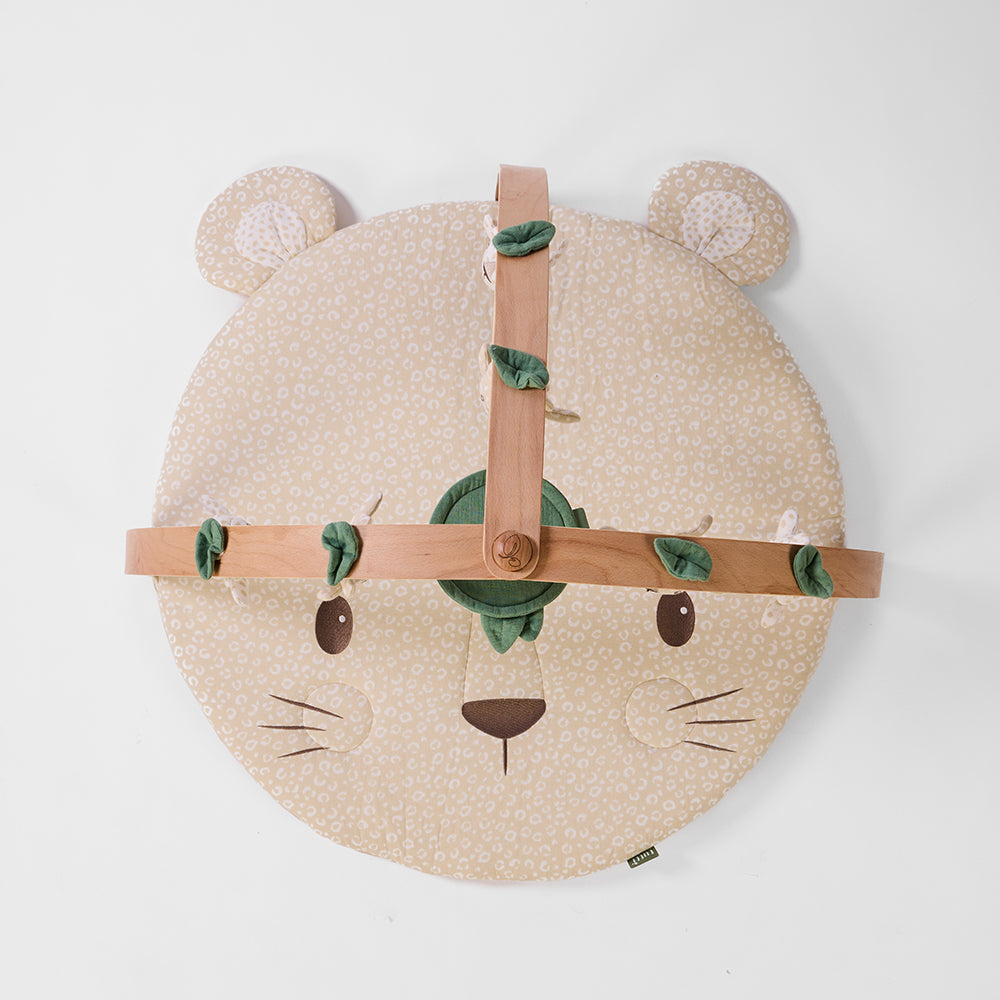 Luxury Wood & Muslin Play Gym