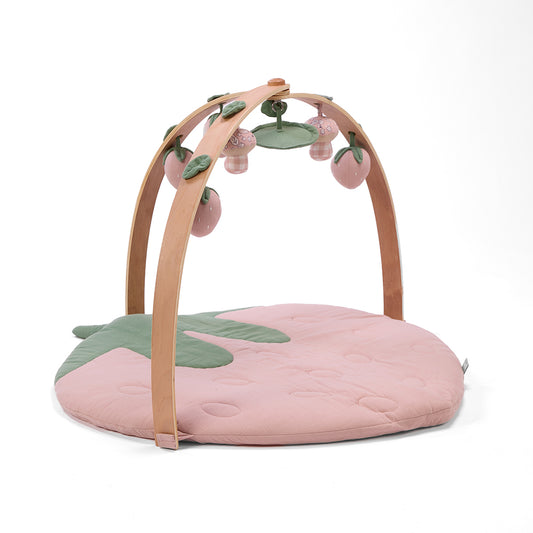 Luxury Wood & Muslin Play Gym