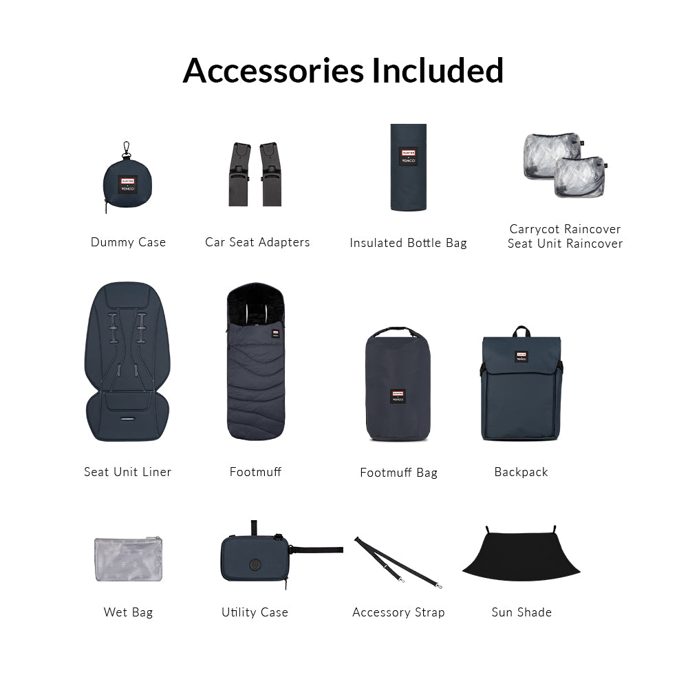 Upline 3 x Hunter 2in1 Essential Bundle, Maxi-Cosi Pebble Slide Pro & Familyfix Slide Pro Base Travel System Bundle