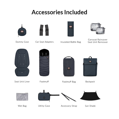Upline 3 x Hunter 2in1 Essential Bundle, Maxi-Cosi Pebble Slide Pro & Familyfix Slide Pro Base Travel System Bundle