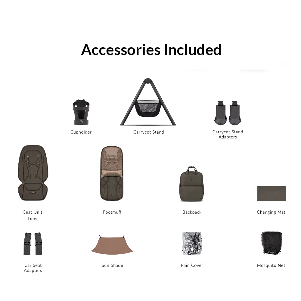Upline 3 4in1 Tiago Car Seat & Base Ultimate Newborn Bundle