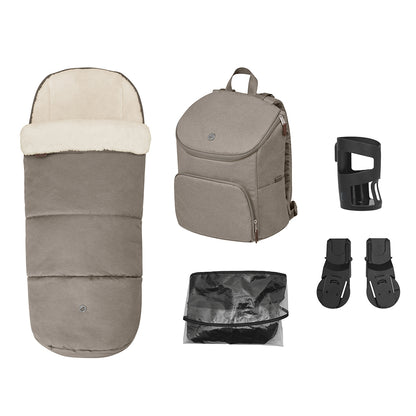 pushchair buggy accessories cup holder changing bag foot muff maxi cosi kaliedy