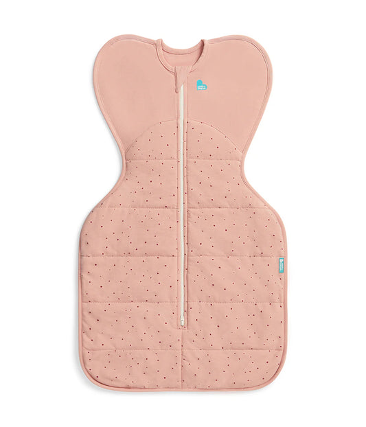 Swaddle Up™ Stage 1 Quilted Stretch Cotton 2.5 Tog -  Rose Pebble