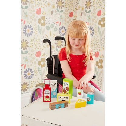 Wooden Food Shopping Set