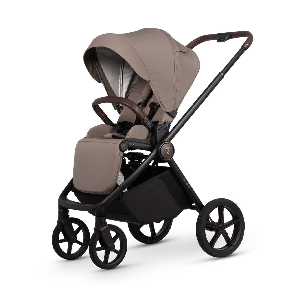 Beige brown pushchair stroller claro 2 venicci kaliedy