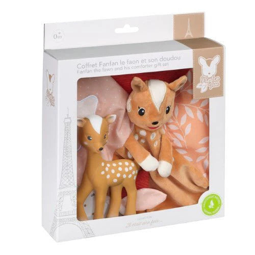 FanFan the Fawn Teether & Comforter Gift Set