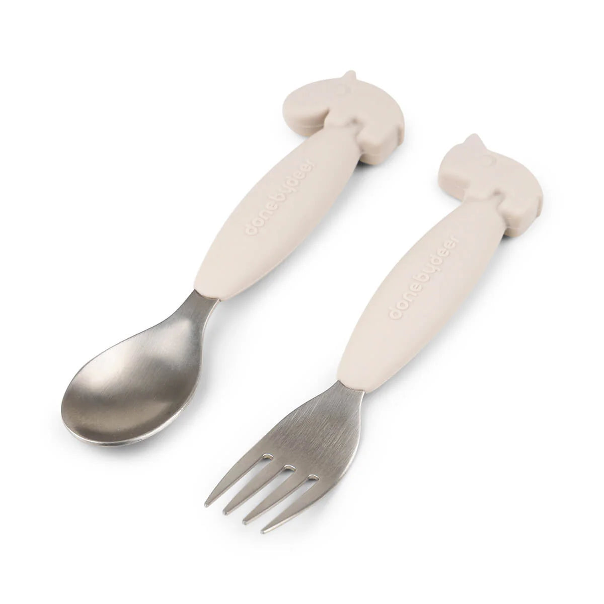 Easy-Grip Spoon & Fork Set - Deer Friends