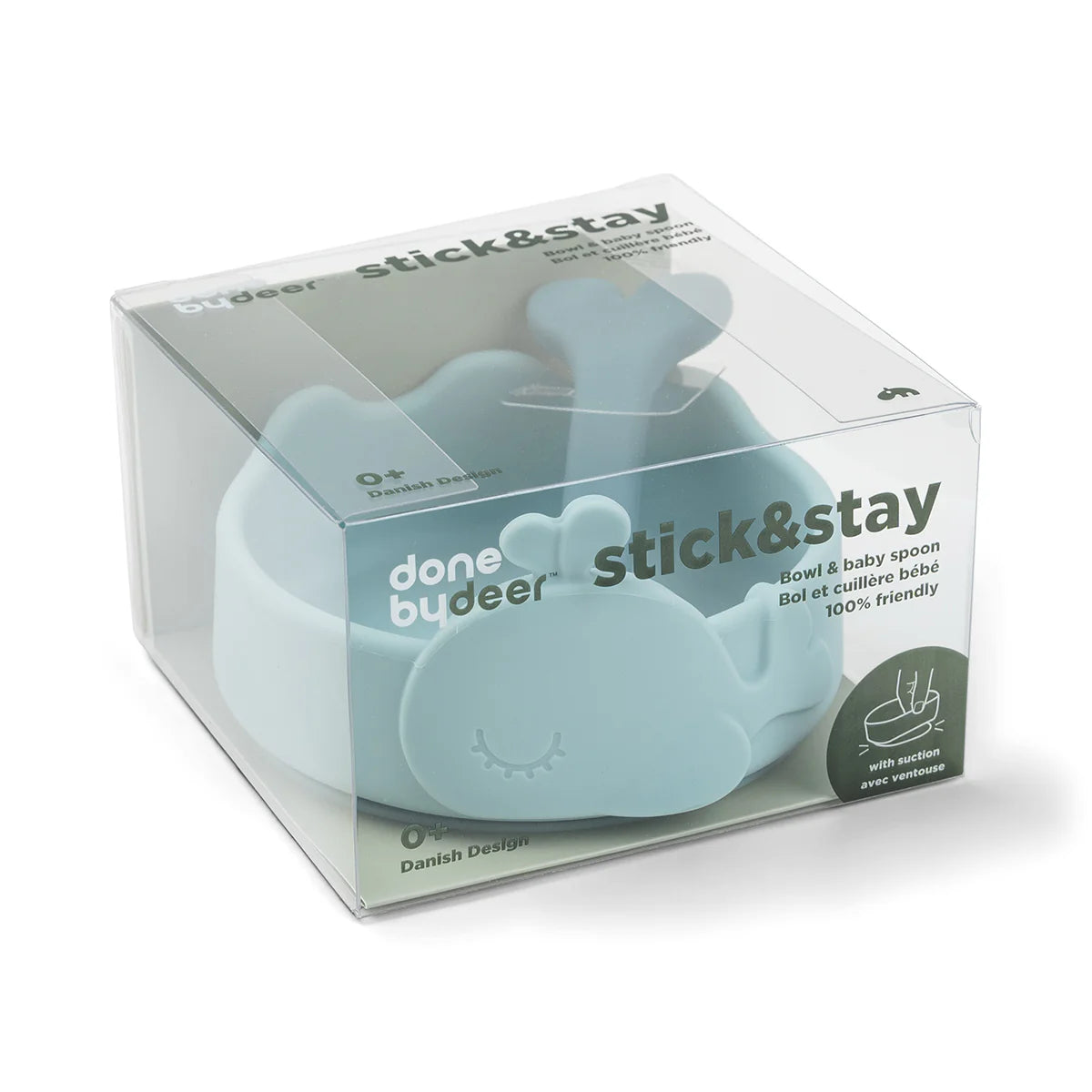 Silicone Stick & Stay Bowl and Baby Spoon