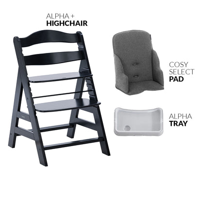 wooden highchair cushion feeding weaning alpha hauck kaliedy