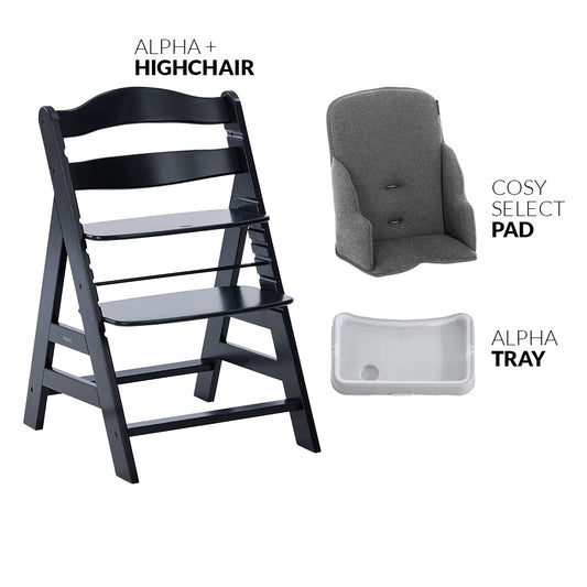 wooden highchair cushion feeding weaning alpha hauck kaliedy