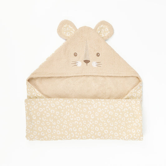 leopard beige cat toddler-hooded-towel-love-cats-tutti-bambini-kaliedy-2