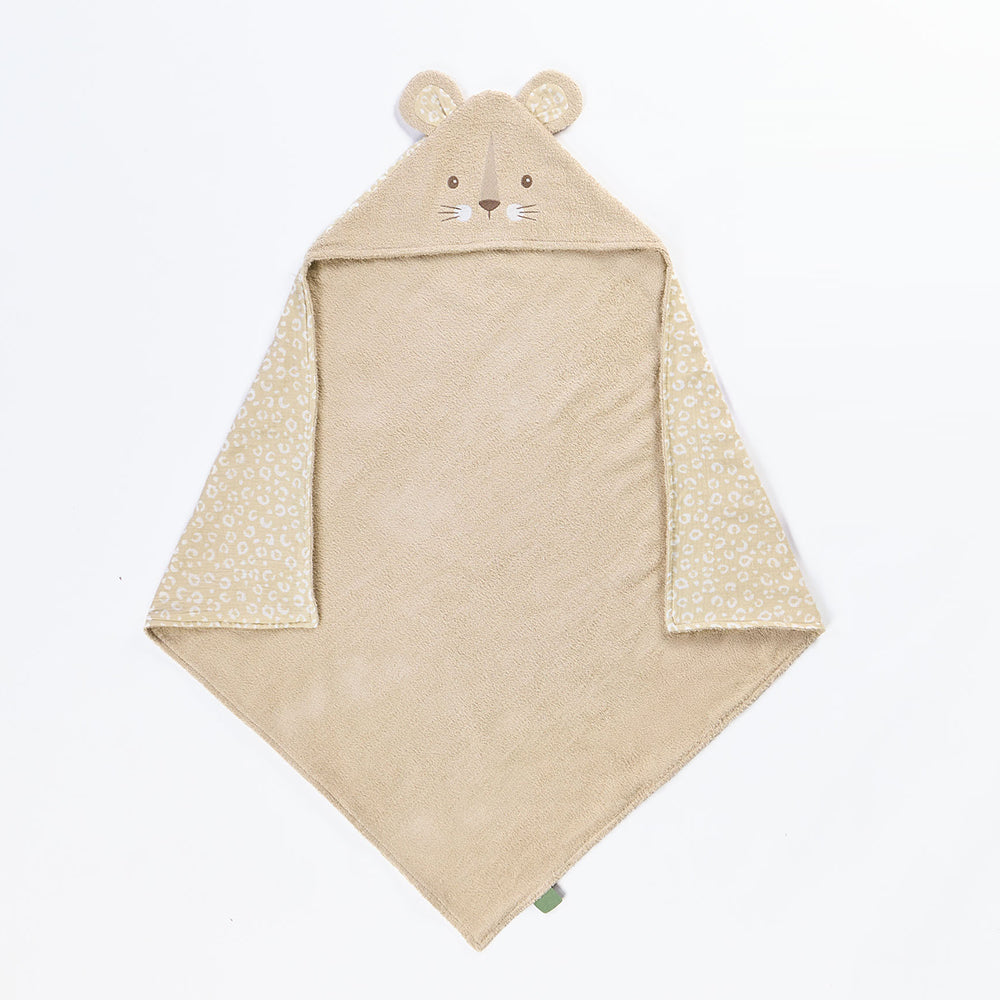 leopard beige cat toddler-hooded-towel-love-cats-tutti-bambini-kaliedy-2