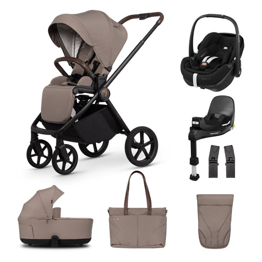 Claro 2 2in1 Essential Bundle,  Maxi Cosi Pebble 360 Pro² & FamilyFix 360 Pro Base Travel System Bundle