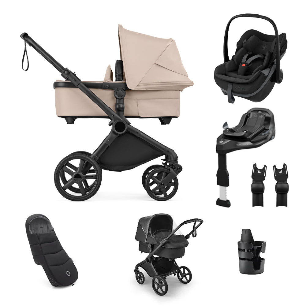 Cub Essential Bundle, Maxi-Cosi Pebble Slide Pro & Familyfix Slide Pro Base Travel System Bundle