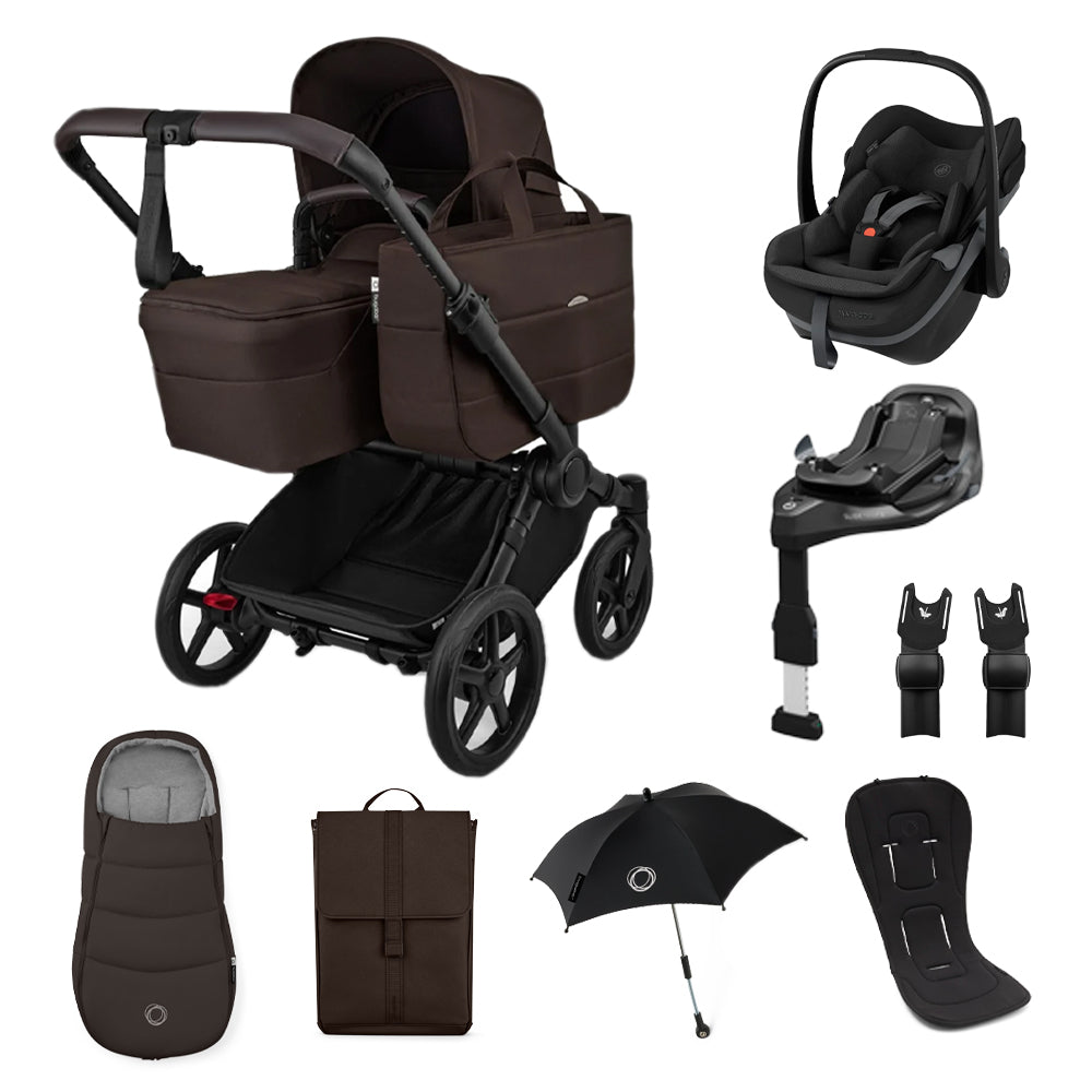 Donkey 6 Single Essential Bundle, Maxi-Cosi Pebble Slide Pro & Familyfix Slide Pro Base Travel System Bundle