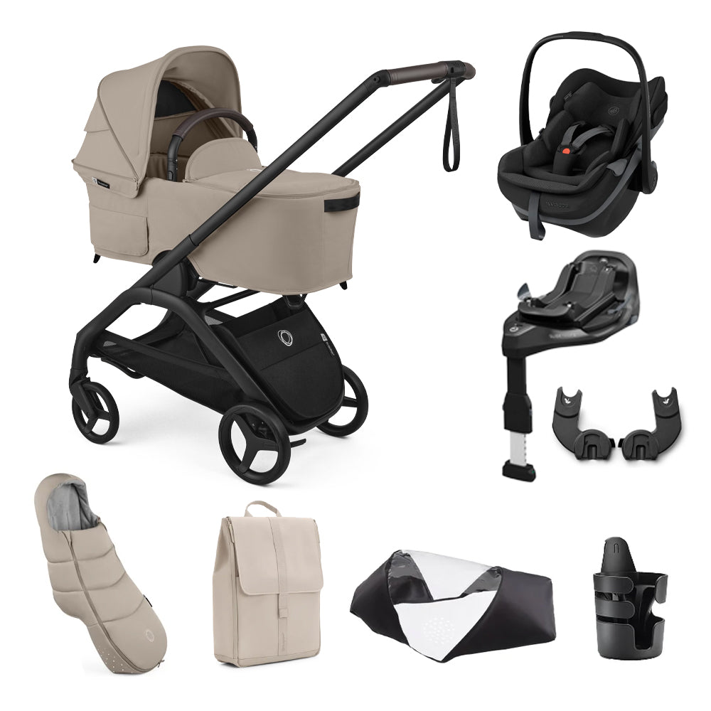 Dragonfly Plus Essential Bundle, Maxi-Cosi Pebble Slide Pro & Familyfix Slide Pro Base Travel System Bundle
