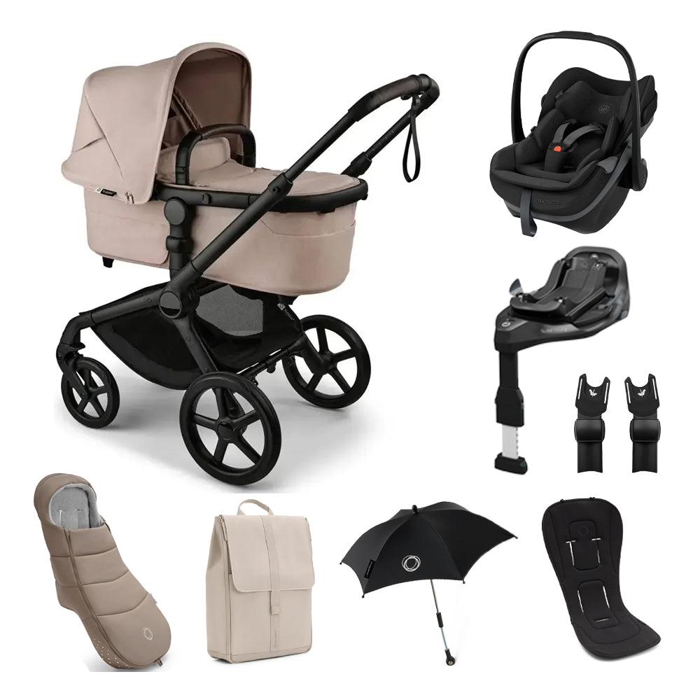 Fox 5 Renew Complete, Maxi-Cosi Pebble Slide Pro & Familyfix Slide Pro Base Travel System Bundle
