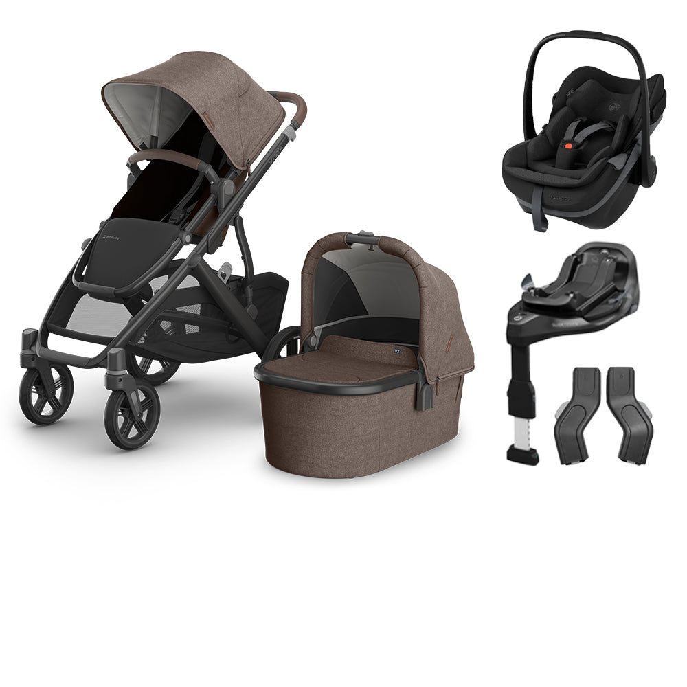 Vista V3, Maxi-Cosi Pebble Slide Pro & Familyfix Slide Pro Base Travel System Bundle