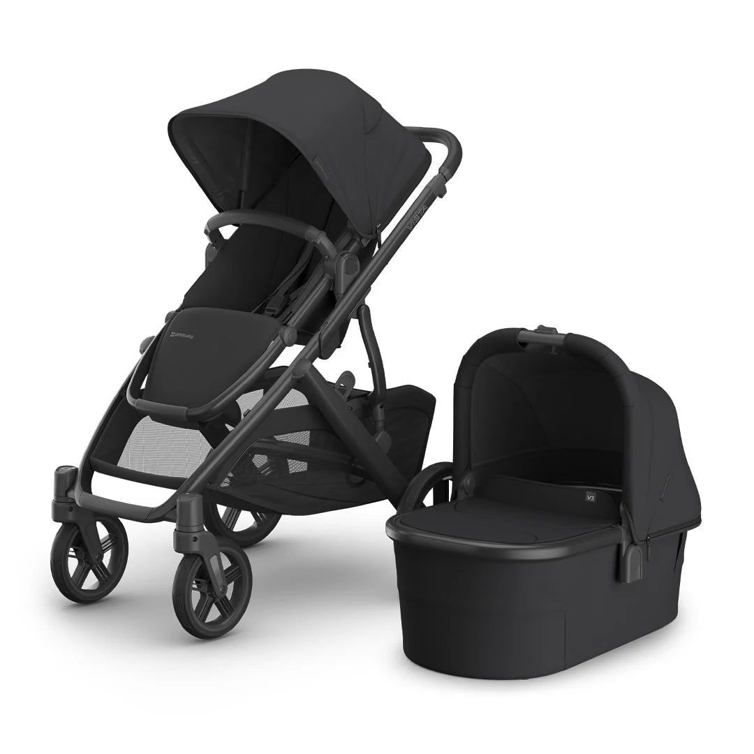 Vista V3 Uppababy Black | Pushchairs & Prams | Kaliedy Ireland's Baby Shop