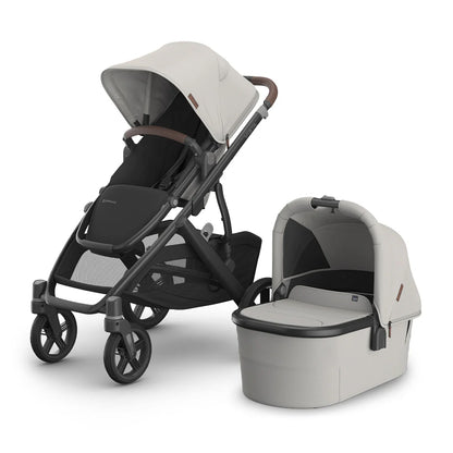 Vista V3 Uppababy Grey Silver | Pushchairs & Prams | Kaliedy Ireland's Baby Shop