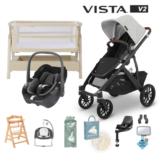 Kaliedy Best Buy Bundle - Uppababy Vista V2, Maxi Cosi Pebble 360 & Familyfix 360 Base