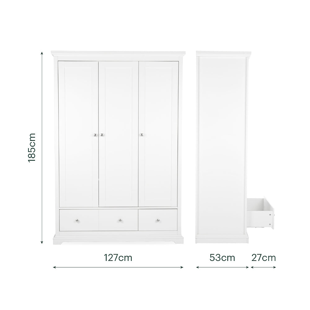 Beaumont Triple Wardrobe
