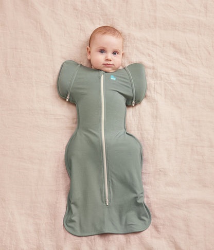 Swaddle Up™ Stage 2 Transition Bag Stretch Cotton 1 Tog - Olive