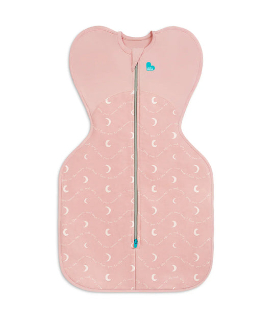 Swaddle Up™ Stage 1 Brushed Fleece 1.5 Tog - Dusty Pink Moon