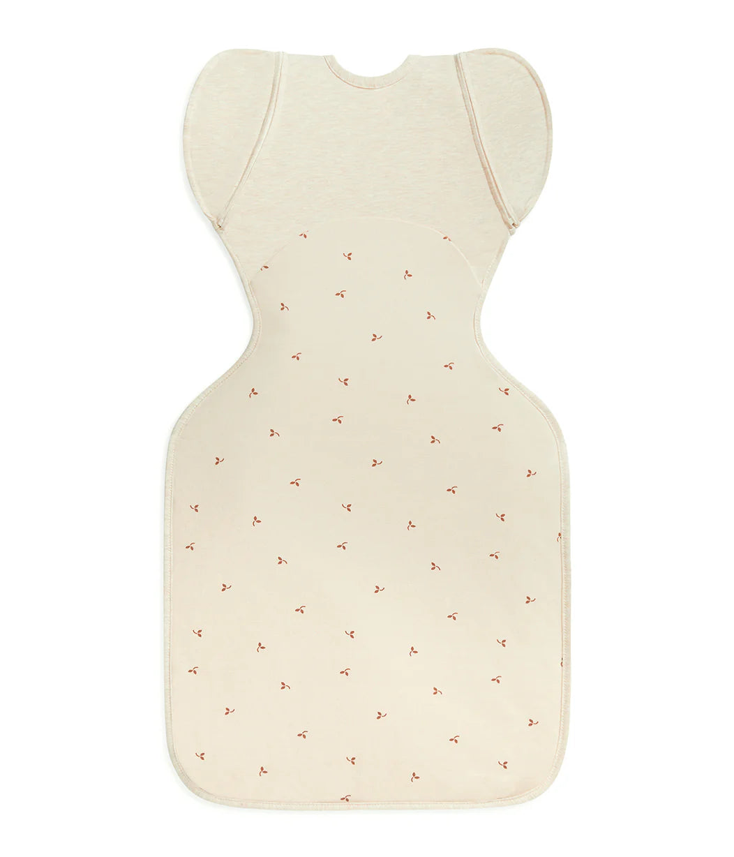 Swaddle Up™ Stage 2 Transition Bag Stretch Cotton Fleece 1.5 Tog - Oatmeal Twigs
