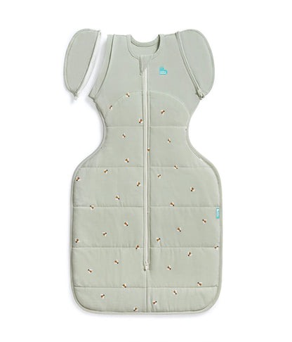 Swaddle Up™ Stage 2 Transition Bag Quilted Cotton 2.5 Tog - Olive Bees