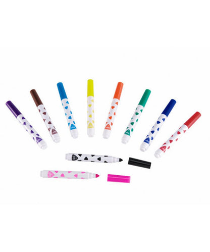 10 Chunky Colouring Pens