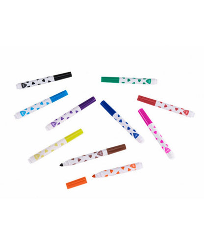 10 Chunky Colouring Pens
