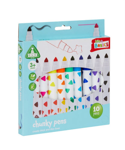 10 Chunky Colouring Pens