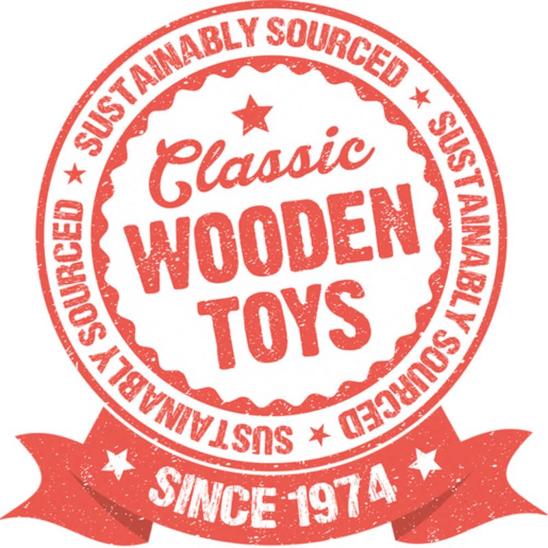 Wooden Jingle and Roll Rattle