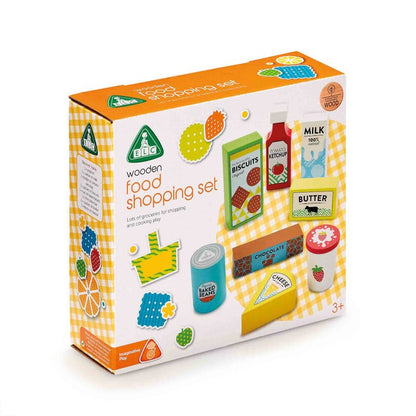 Wooden Food Shopping Set