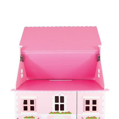 Deluxe Rosebud Dolls House with Furniture