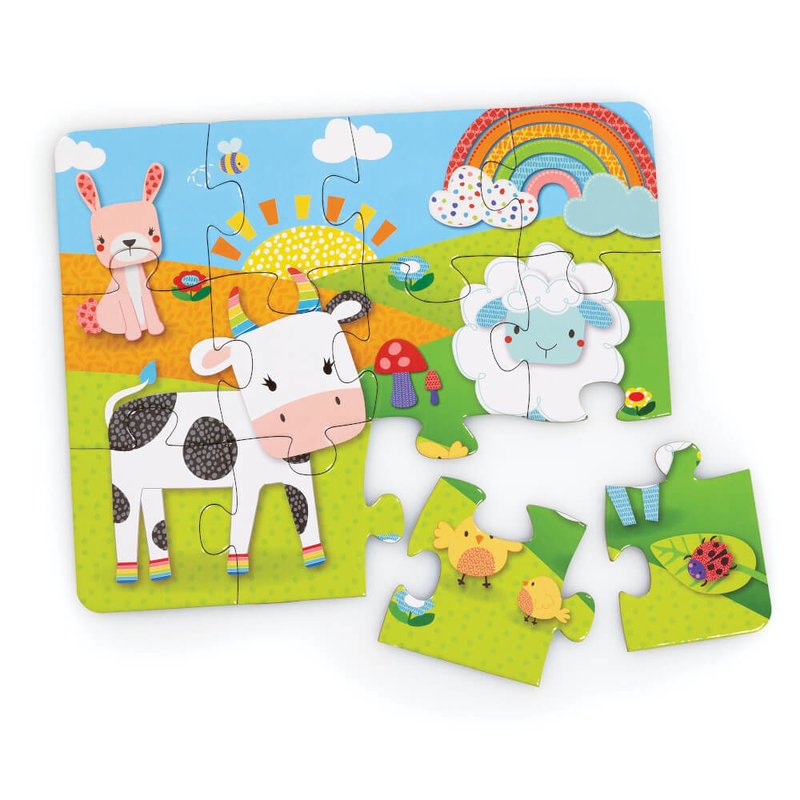 Blossom Farm 12 Piece Animal Jigsaw Puzzle