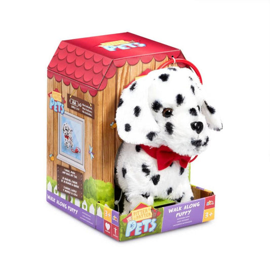 Pitter Patter Pets Walk Along Puppy - Dalmatian