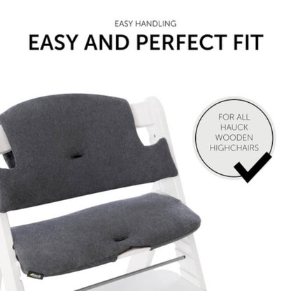 Alpha Highchair Pad Select - Jersey Charcoal