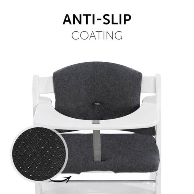 Alpha Highchair Pad Select - Jersey Charcoal