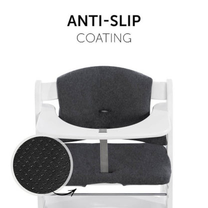 Alpha Highchair Pad Select - Jersey Charcoal