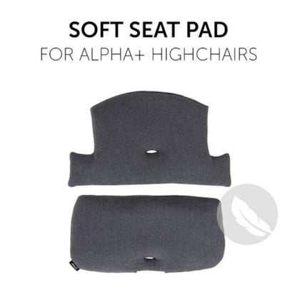 Alpha Highchair Pad Select - Jersey Charcoal