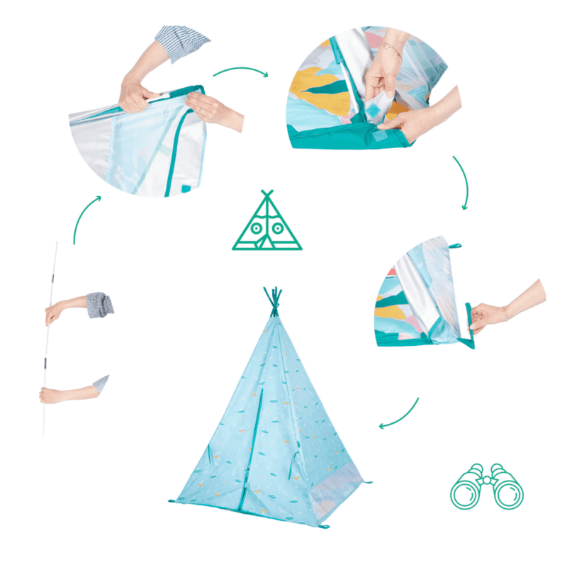 Anti-UV UPF 50+ Tipi - Jungle