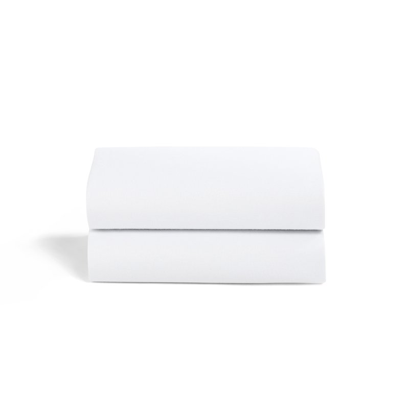 Fitted Crib Sheets 2pk - White