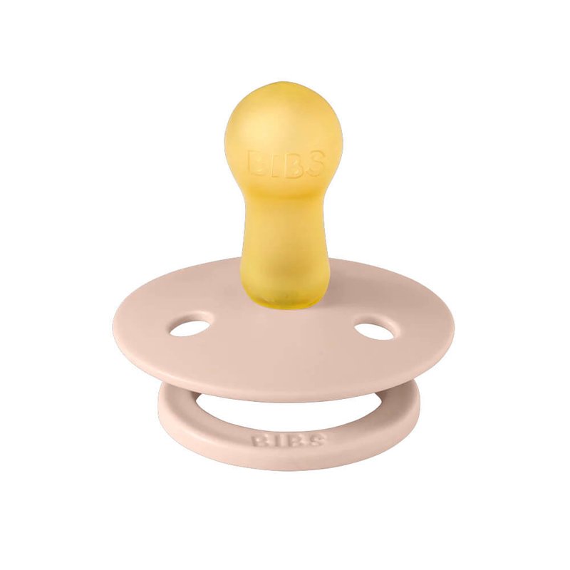 Latex Round Colour Soother 2pk Ivory/Blush