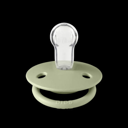 Silicone De Lux Round Soother 2pk Onesize - Ivory/Sage - BPA Free Dummy Pacifier